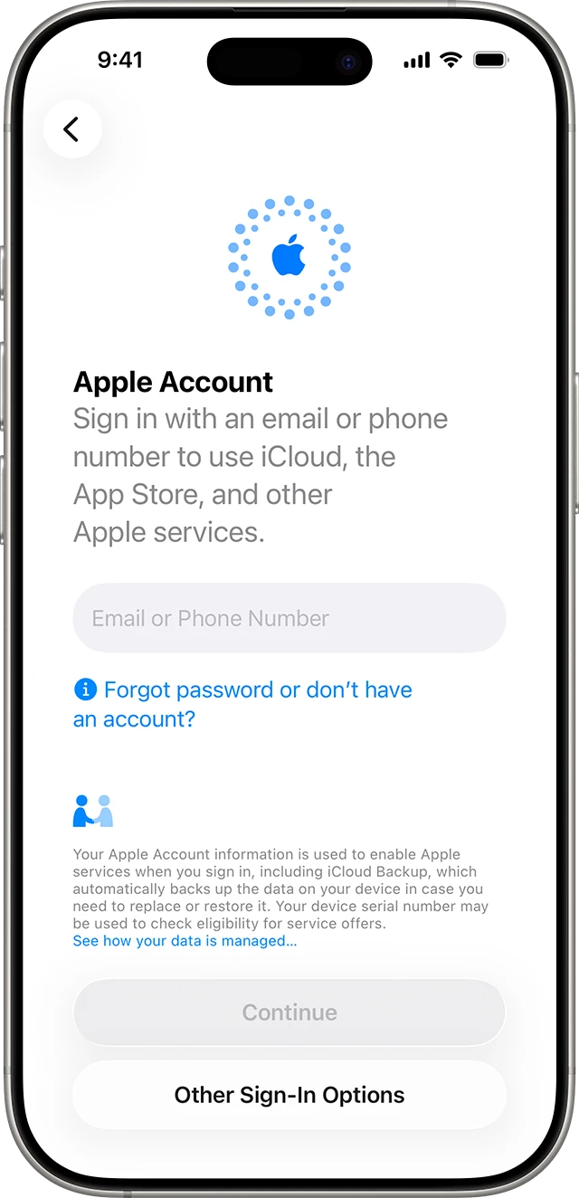 Apple ID in iCloud